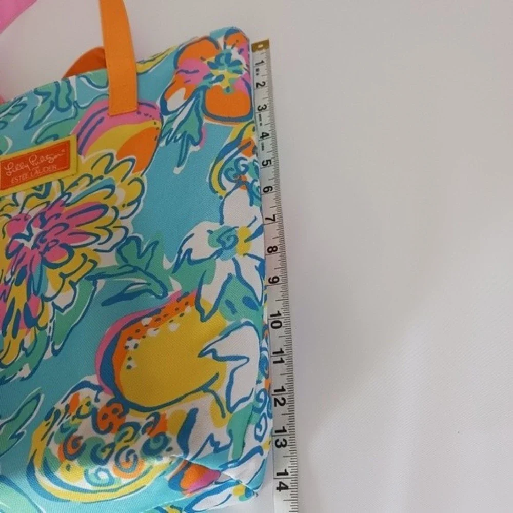 Lilly Pulitzer Estee Lauder Floral Canvas Bag GWP - Picture 6 of 11